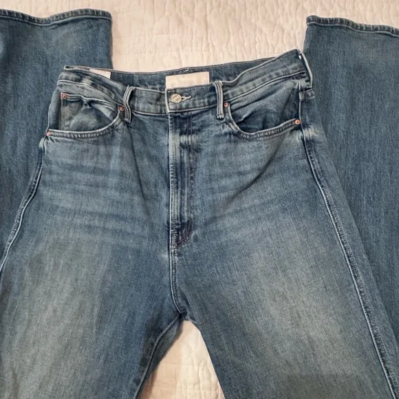 MOTHER High Waisted Smokin Double Heel - Picture 1 of 9